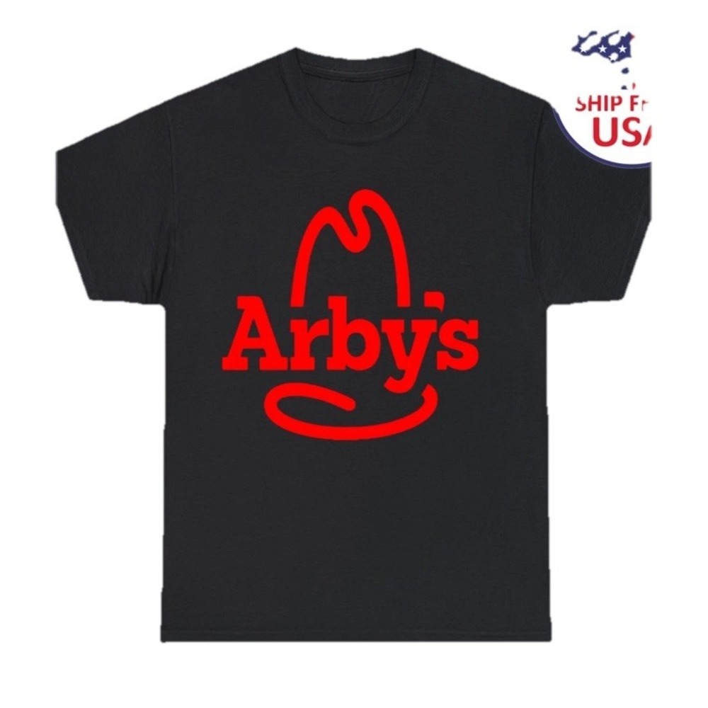 Arby's Restaurant T-shirt Unisex Black‎ Size Medium